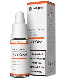 Blackcurrant Ice E Liquid 10ml Atom Series (10 Pack)